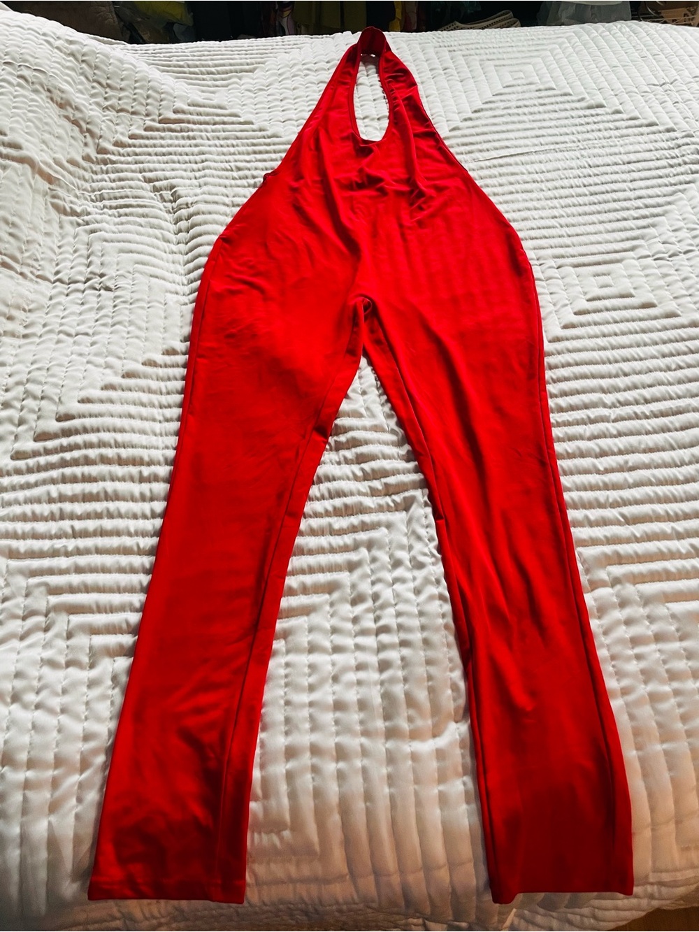 Red Halter Jumpsuit